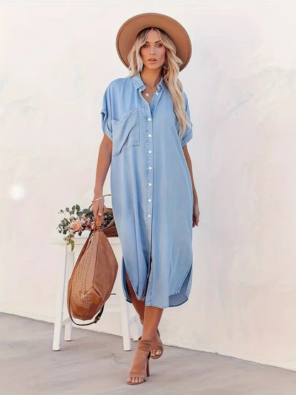 Béatrice™ | Abito Camicia Elegante con Tasche Comode