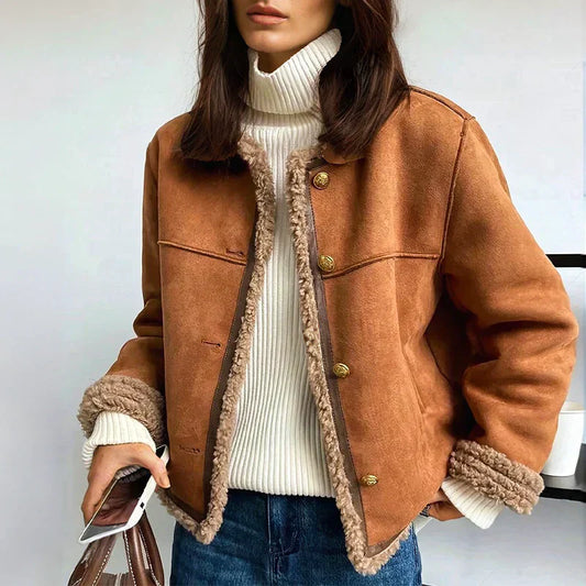 CHARLIE™ | VESTE DE CUIR QUENTE E REFINADA