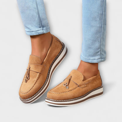 Inês™ - Mocassins casuais com biqueira redonda