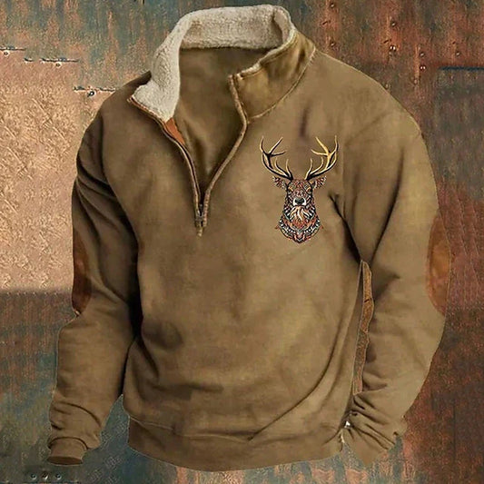 Christos™ – Pullover com detalhe de veado