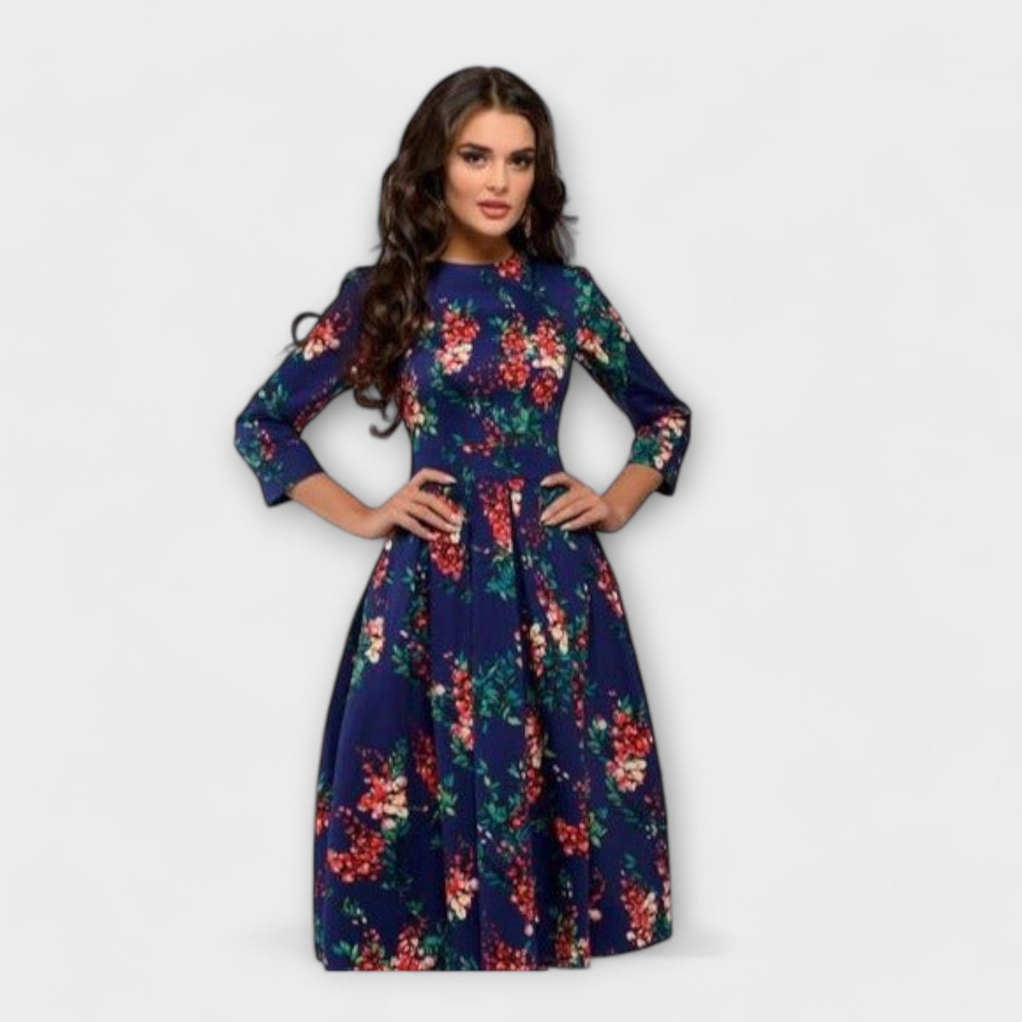 Carolina™ - Vestido elegante pelo joelho