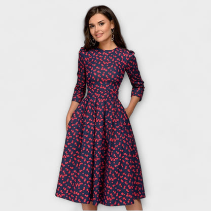 Carolina™ - Vestido elegante pelo joelho