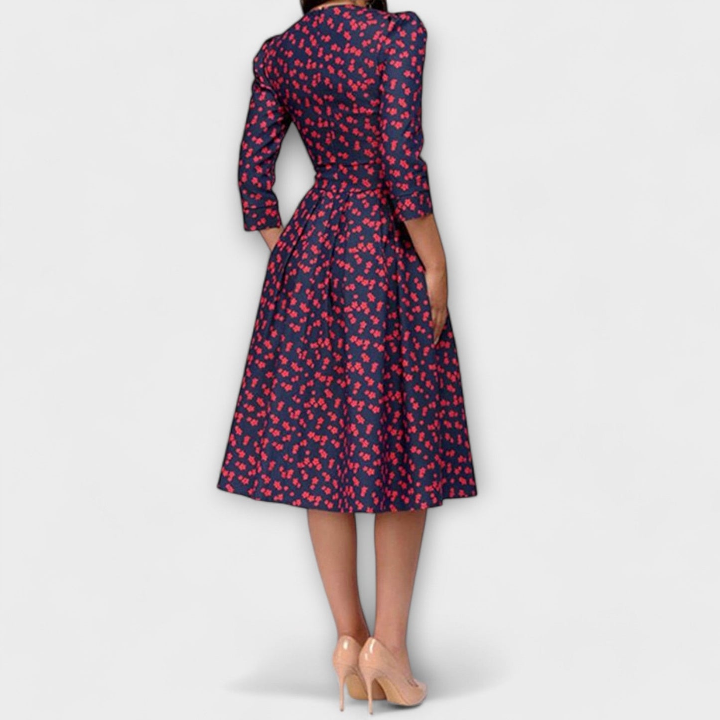 Carolina™ - Vestido elegante pelo joelho