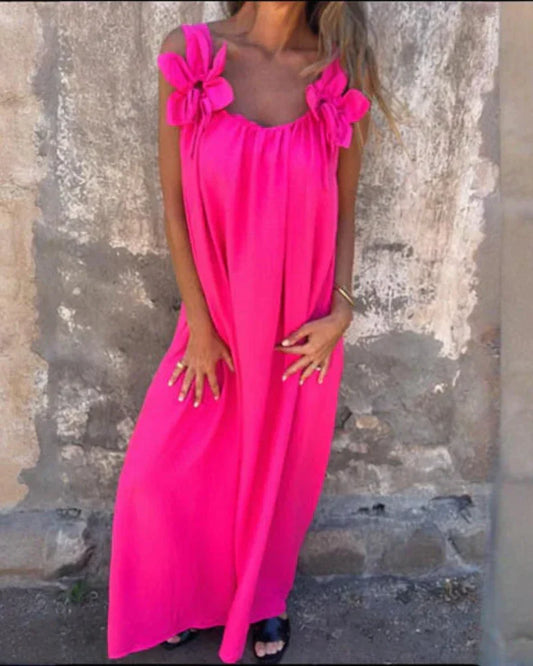Saskia™ | Maxi Abito con Stampa Floreale