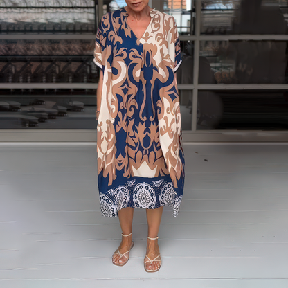 Amelia™ | Vestito Boho Elegante con Dettagli Flattering per la Pancia