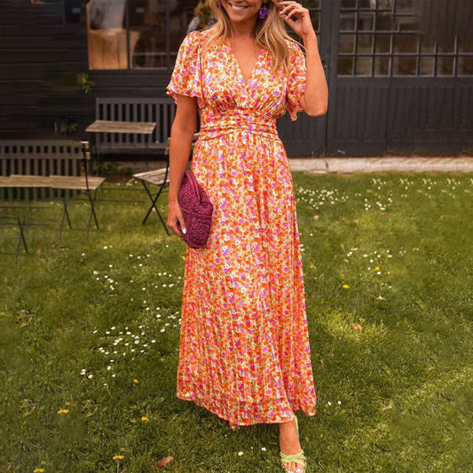 Amelia™ - Elegante Abito Maxi Floreale