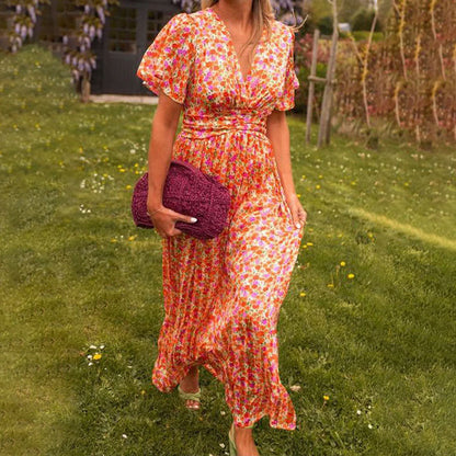 Amelia™ - Elegante Abito Maxi Floreale