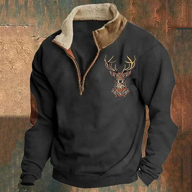 Christos™ – Pullover com detalhe de veado